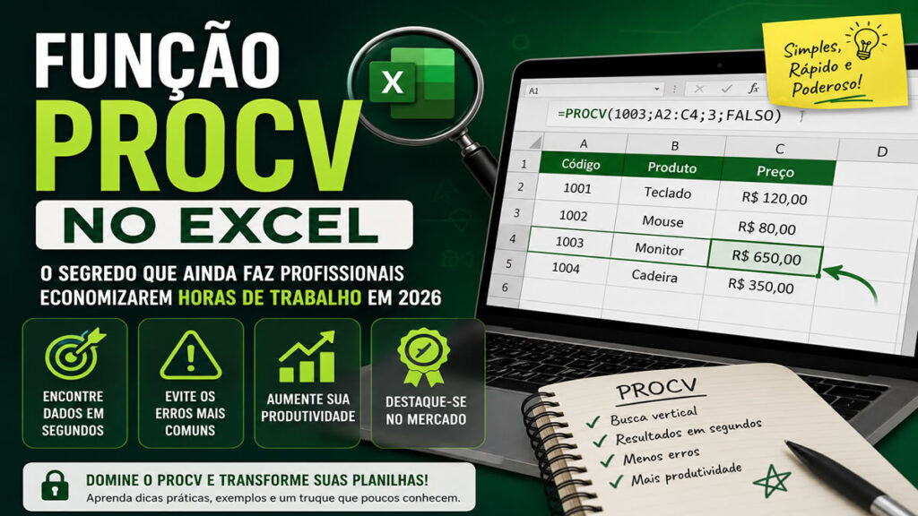 Função PROCV no Excel