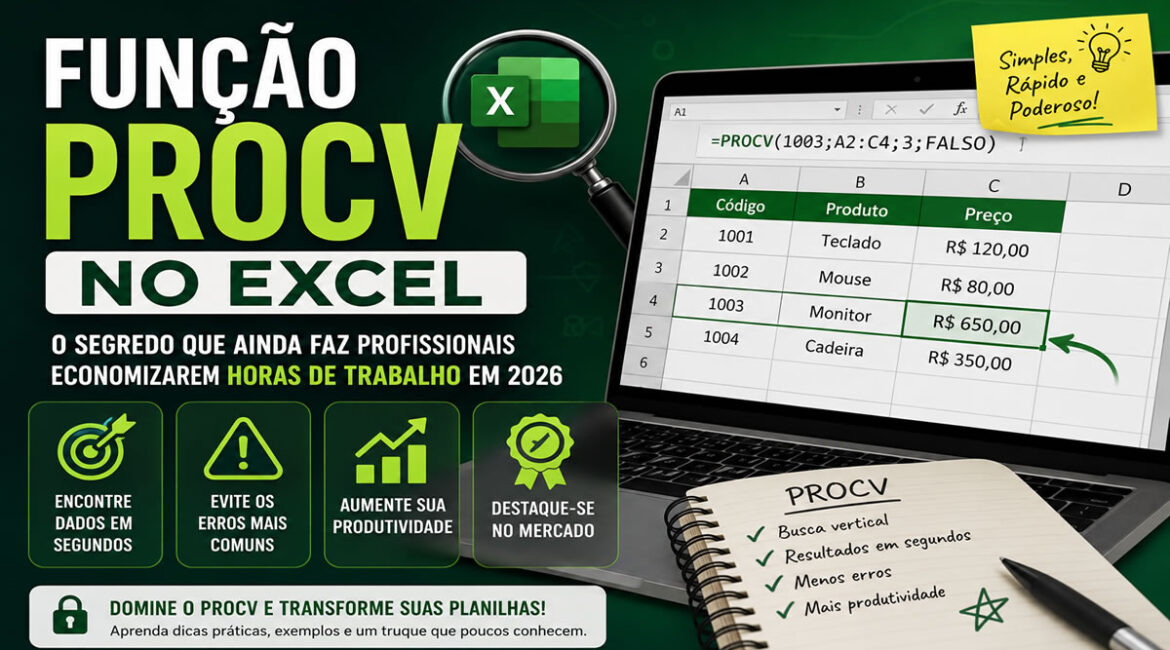 Função PROCV no Excel