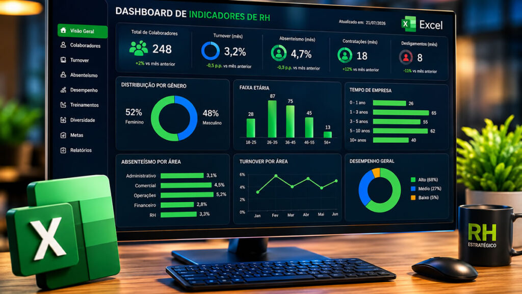 Os Indicadores de RH no Excel que Estão Transformando Empresas em 2026