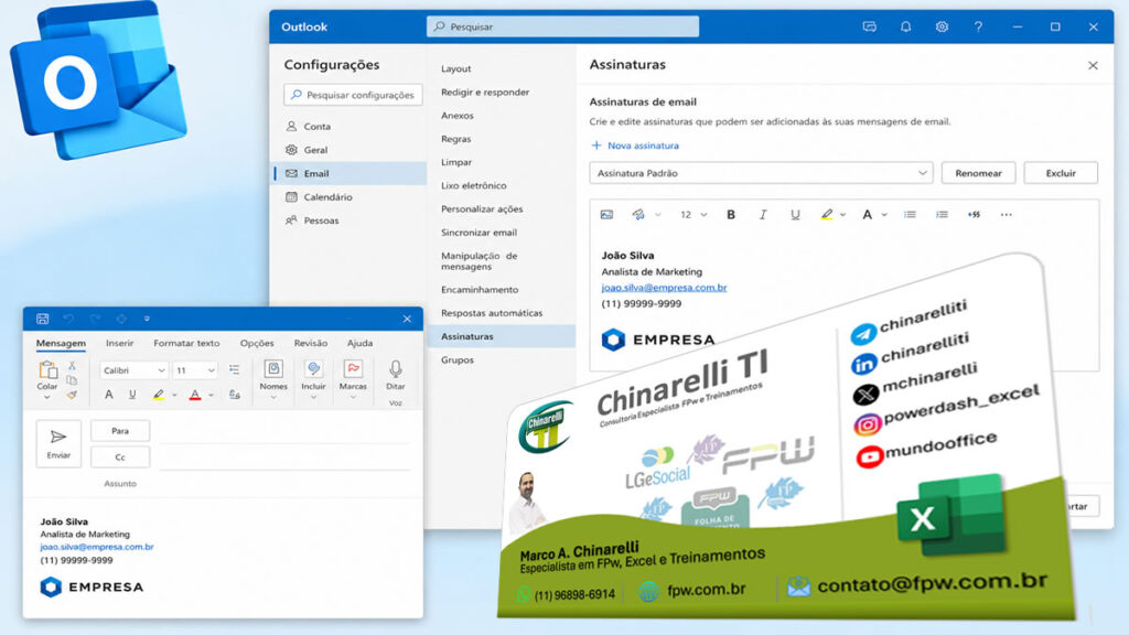 Como Criar uma Assinatura Profissional no Outlook