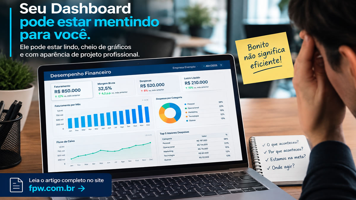 3 erros que fazem um Dashboard Financeiro parecer profissional