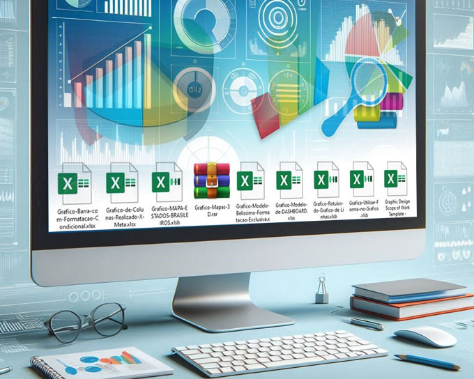 Planilhas | Pacote de Gráficos editáveis