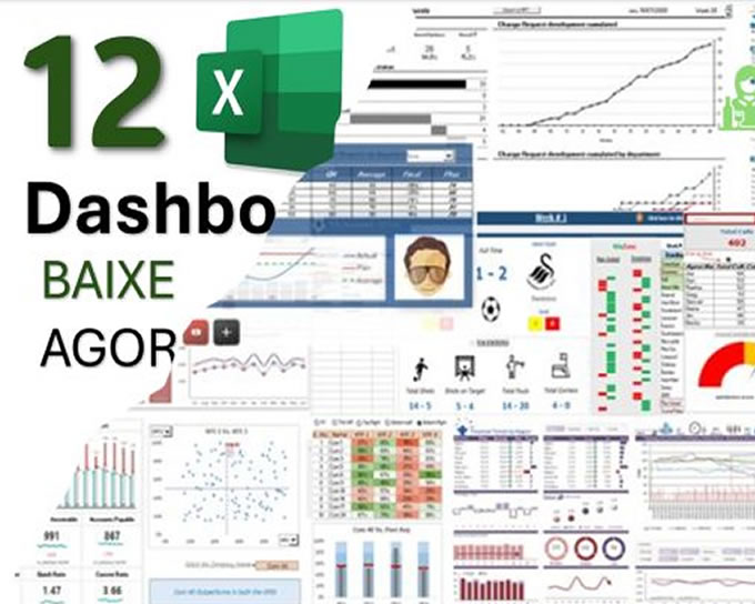 Planilhas | 12 Dashboards Exclusivos