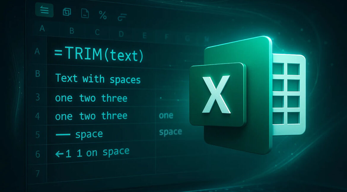 Função ARRUMAR no Excel