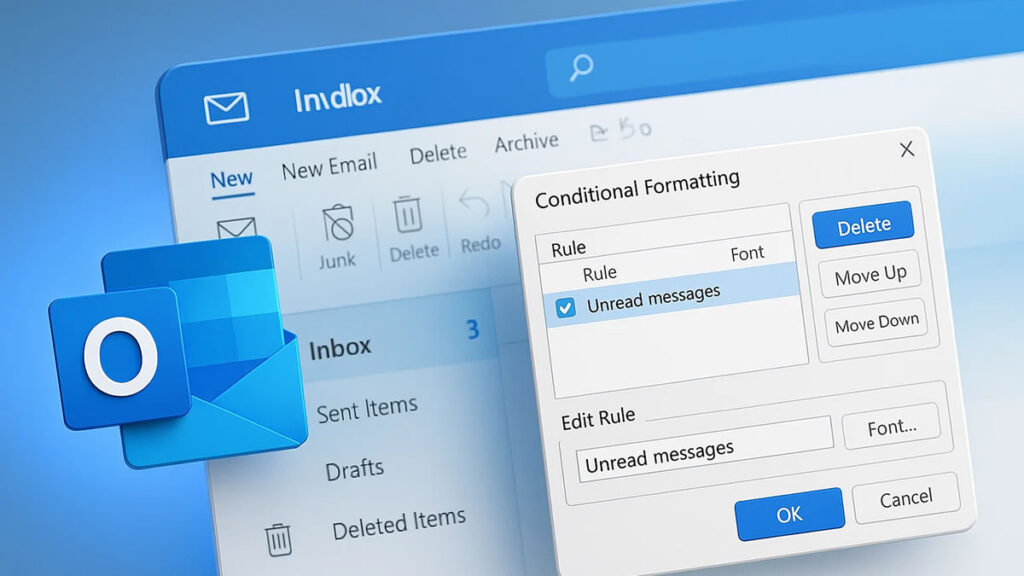 Outlook – Como Excluir e Editar uma Regra de Formatação Condicional