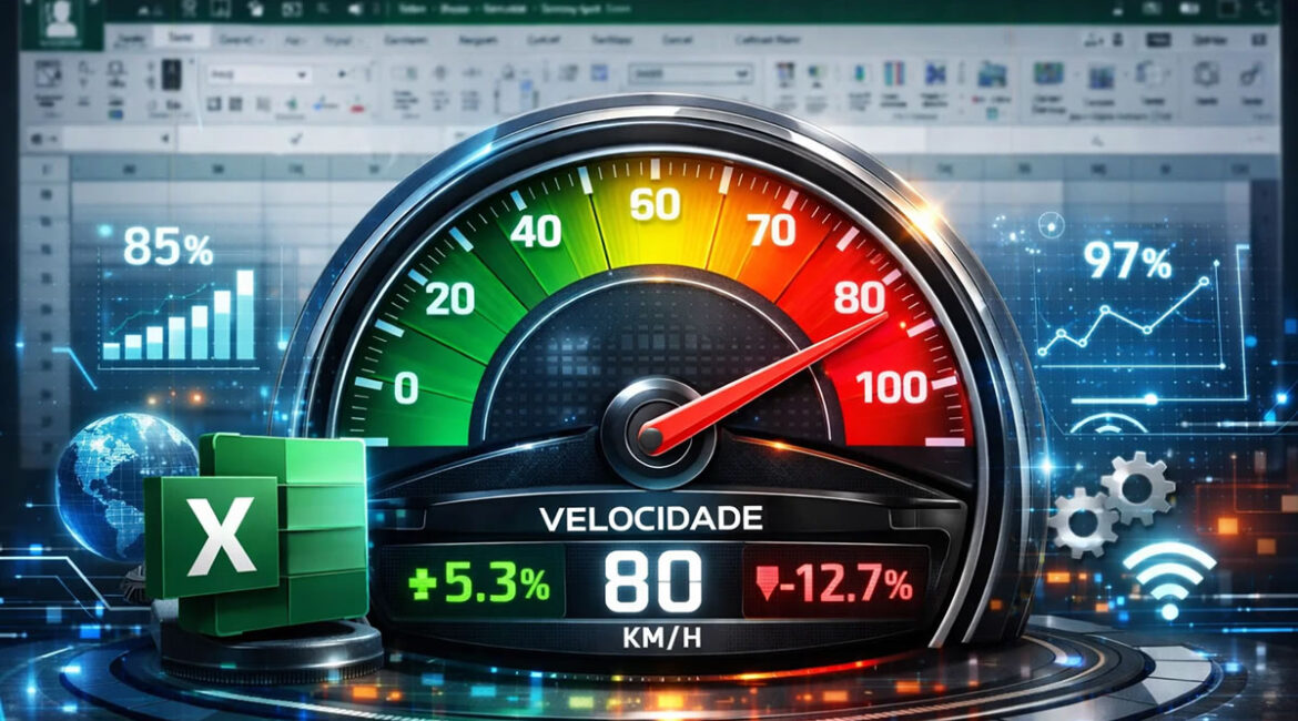 Como Criar um Gráfico de Velocímetro no Excel
