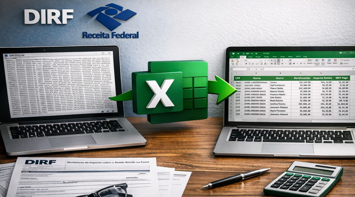Transformando o arquivo da DIRF 2024 em Excel