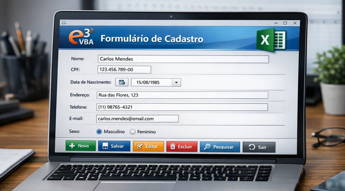 VBA: Construindo a parte de lançamentos no cadastro de clientes